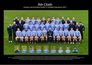 13 January 2018; The Dublin U21 Football Squad, back row, from left, Bryan Murphy, Pat Naughton, Paddy Small, Glenn O’Reilly, Seán Mc Mahon, Evan Whelan, Evan Comerford, Aaron Elliott, Seán Bugler, John Campbell, Pat Coffey, Philip McElwee.  Middle row, from left, Aoife Burke, Seán Murphy, Mick Galvin, Andy Foley, Declan Monaghan, Shane Clayton, Tom Fox, Donal McIlgorm, Cormac Howley, Seán Rocks, Darragh Spillane, Oisín Lynch, Cathal Ó Tórna, Alan McNally, Frankie Farrell. Front row, from left, Aaron Duffy, Stephen Smith, Eoin Murchan, Aaron Byrne, Chris Sallier, joint captain Cillian O’Shea, Manager Dessie Farrell, Darren Byrne, Cian Murphy, Brian Howard, Colm Basquel, Dan O’Brien. Inserts, from left, Andrew Kelly, joint captain Con O’Callaghan, Andrew McGowan, Oisín Kelly, Tony O’Sullivan, Ben Shovlin, Aaron Bradshaw, Darren Gavin, Ciarán Walsh, at Parnell Park in Dublin. Photo by Brendan Moran/Sportsfile