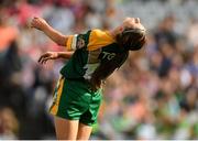 16 September 2018; Niamh O'Sullivan of Meath reacts to a missed goal chance during the TG4 All-Ireland Ladies Football Intermediate Championship Final match between Meath and Tyrone at Croke Park, Dublin. Photo by Piaras Ó Mídheach/Sportsfile