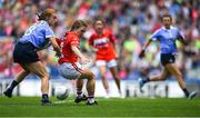 16 September 2018; Libby Coppinger of Cork in action against Lauren Magee of Dublin during the TG4 All-Ireland Ladies Football Junior Championship Final match between Limerick and Louth at Croke Park, Dublin. Photo by David Fitzgerald/Sportsfile
