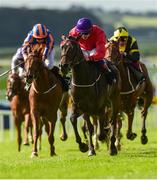 16 September 2018; Skitter Scatter, with Ronan Whelan up, centre, on their way to winning The Moyglare Stud Stakes at the Curragh Races on St Ledger Day at the Curragh Racecourse in Curragh, Kildare. Photo by Matt Browne/Sportsfile
