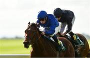 16 September 2018; Quorto, right, with William Buick up, on their way to winning The Goffs Vincent O'Brien National Stakes from second place Anthony Van Dyck, with Ryan Moore up, during the Curragh Races on St Ledger Day at the Curragh Racecourse in Curragh, Kildare. Photo by Matt Browne/Sportsfile