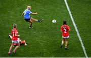 16 September 2018; Carla Rowe of Dublin scores her side's second goal during the TG4 All-Ireland Ladies Football Senior Championship Final match between Cork and Dublin at Croke Park, Dublin. Photo by Piaras Ó Mídheach/Sportsfile