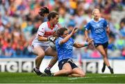 16 September 2018; Cork goalkeeper Martina O'Brien makes a save from a shot by Noelle Healy of Dublin during the TG4 All-Ireland Ladies Football Senior Championship Final match between Cork and Dublin at Croke Park, Dublin. Photo by David Fitzgerald/Sportsfile