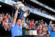16 September 2018; Dublin captain Sinead Aherne lifts the Brendan Martin Cup after the TG4 All-Ireland Ladies Football Senior Championship Final match between Cork and Dublin at Croke Park, Dublin. Photo by Sam Barnes/Sportsfile