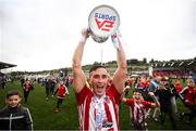 16 September 2018; Aaron McEneff of Derry City celebrates following the EA SPORTS Cup Final between Derry City and Cobh Ramblers at the Brandywell Stadium in Derry. Photo by Stephen McCarthy/Sportsfile