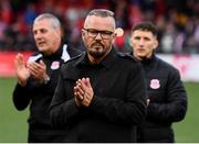 16 September 2018; Cobh Ramblers manager Stephen Henderson following the EA SPORTS Cup Final between Derry City and Cobh Ramblers at the Brandywell Stadium in Derry. Photo by Stephen McCarthy/Sportsfile