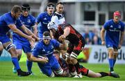 15 September 2018; Caelan Doris of Leinster is tackled by Tavis Knoyle of Dragons during the Guinness PRO14 Round 3 match between Leinster and Dragons at the RDS Arena in Dublin. Photo by Brendan Moran/Sportsfile