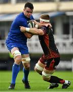 15 September 2018; James Ryan of Leinster is tackled by Aaron Wainwright of Dragons during the Guinness PRO14 Round 3 match between Leinster and Dragons at the RDS Arena in Dublin. Photo by Brendan Moran/Sportsfile