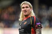 15 September 2018; Richard Hibbard of Dragons during the Guinness PRO14 Round 3 match between Leinster and Dragons at the RDS Arena in Dublin. Photo by Brendan Moran/Sportsfile