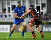 15 September 2018; Jack Conan of Leinster in action against Hallam Amos of Dragons during the Guinness PRO14 Round 3 match between Leinster and Dragons at the RDS Arena in Dublin. Photo by Brendan Moran/Sportsfile