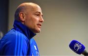 17 September 2018; Backs coach Felipe Contepomi during a Leinster Rugby press conference at Leinster Rugby Headquarters in Dublin. Photo by Ramsey Cardy/Sportsfile