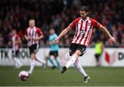 16 September 2018; Danny Seaborne of Derry City during the EA SPORTS Cup Final between Derry City and Cobh Ramblers at the Brandywell Stadium in Derry. Photo by Stephen McCarthy/Sportsfile