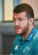 17 September 2018; Mike Sherry during a Munster rugby press conference at the University of Limerick in Limerick. Photo by Diarmuid Greene/Sportsfile
