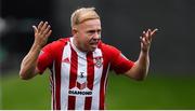 16 September 2018; Nicky Low of Derry City during the EA SPORTS Cup Final between Derry City and Cobh Ramblers at the Brandywell Stadium in Derry. Photo by Stephen McCarthy/Sportsfile