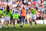 16 September 2018; Action from St. Sylvester's, Co. Dublin, vs St Mary's, Co. Galway, during the Half-time GO Games during the TG4 All-Ireland Ladies Football Championship Finals at Croke Park, Dublin. Photo by Sam Barnes/Sportsfile