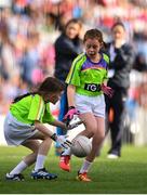 16 September 2018; Action from St. Sylvester's, Co. Dublin, vs St Mary's, Co. Galway, during the Half-time GO Games during the TG4 All-Ireland Ladies Football Championship Finals at Croke Park, Dublin. Photo by Sam Barnes/Sportsfile