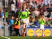 16 September 2018; Action from St. Sylvester's, Co. Dublin, vs St Mary's, Co. Galway, during the Half-time GO Games during the TG4 All-Ireland Ladies Football Championship Finals at Croke Park, Dublin. Photo by Sam Barnes/Sportsfile