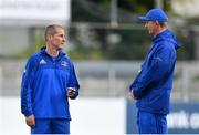17 September 2018; Head coach Leo Cullen, right, and senior coach Stuart Lancaster during Leinster Rugby squad training at Energia Park in Donnybrook, Dublin. Photo by Ramsey Cardy/Sportsfile