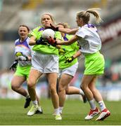 16 September 2018; Action from the match between Moy Davitts and Cashel during the Half-time GO Games during the TG4 All-Ireland Ladies Football Championship Finals at Croke Park, Dublin. Photo by David Fitzgerald/Sportsfile