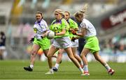 16 September 2018; Action from the match between Moy Davitts and Cashel during the Half-time GO Games during the TG4 All-Ireland Ladies Football Championship Finals at Croke Park, Dublin. Photo by David Fitzgerald/Sportsfile