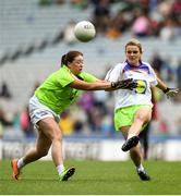 16 September 2018; Action from the match between Moy Davitts and Cashel during the Half-time GO Games during the TG4 All-Ireland Ladies Football Championship Finals at Croke Park, Dublin. Photo by David Fitzgerald/Sportsfile