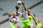 16 September 2018; Action from the match between Moy Davitts and Cashel during the Half-time GO Games during the TG4 All-Ireland Ladies Football Championship Finals at Croke Park, Dublin. Photo by David Fitzgerald/Sportsfile
