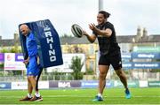 17 September 2018; James Lowe and backs coach Felipe Contepomi during Leinster Rugby squad training at Energia Park in Donnybrook, Dublin. Photo by Ramsey Cardy/Sportsfile