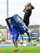 17 September 2018; Backs coach Felipe Contepomi and James Lowe during Leinster Rugby squad training at Energia Park in Donnybrook, Dublin. Photo by Ramsey Cardy/Sportsfile