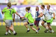16 September 2018; Action from the match between Inch Rovers and Erin Go Bragh during the Half-time GO Games during the TG4 All-Ireland Ladies Football Championship Finals at Croke Park, Dublin. Photo by David Fitzgerald/Sportsfile