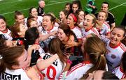 16 September 2018; Tyrone players including celebrate following the TG4 All-Ireland Ladies Football Intermediate Championship Final match between Meath and Tyrone at Croke Park, Dublin. Photo by Sam Barnes/Sportsfile