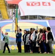 16 September 2018; 1993 Jubilee Team are honoured ahead of the TG4 All-Ireland Ladies Football Senior Championship Final match between Cork and Dublin at Croke Park, Dublin. Photo by David Fitzgerald/Sportsfile