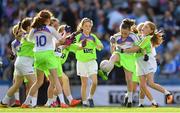 16 September 2018; Action from the match between St Sylvester's Dublin and St Mary's Galway during the Half-time GO Games during the TG4 All-Ireland Ladies Football Championship Finals at Croke Park, Dublin. Photo by Brendan Moran/Sportsfile