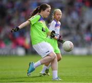 16 September 2018; Action from the match between St Sylvester's Dublin and St Mary's Galway during the Half-time GO Games during the TG4 All-Ireland Ladies Football Championship Finals at Croke Park, Dublin. Photo by Brendan Moran/Sportsfile