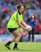 16 September 2018; Action from the match between St Sylvester's Dublin and St Mary's Galway during the Half-time GO Games during the TG4 All-Ireland Ladies Football Championship Finals at Croke Park, Dublin. Photo by Brendan Moran/Sportsfile