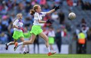 16 September 2018; Action from the match between St Sylvester's Dublin and St Mary's Galway during the Half-time GO Games during the TG4 All-Ireland Ladies Football Championship Finals at Croke Park, Dublin. Photo by Brendan Moran/Sportsfile