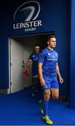 15 September 2018; Jordan Larmour of Leinster prior to the Guinness PRO14 Round 3 match between Leinster and Dragons at the RDS Arena in Dublin. Photo by David Fitzgerald/Sportsfile