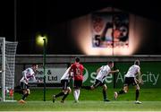 19 September 2018; Dan Casey of Bohemians, second from right, celebrates after scoring his side's first goal during the Irish Daily Mail FAI Cup Quarter-Final match between Derry City and Bohemians at the Brandywell Stadium in Derry. Photo by Stephen McCarthy/Sportsfile