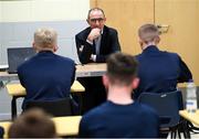 20 September 2018; Republic of Ireland manager Martin O'Neill during a visit to the FAI and Fingal County Council Transition Year Football Development Course at Corduff Sports Centre in Blanchardstown, Dublin. Photo by Stephen McCarthy/Sportsfile