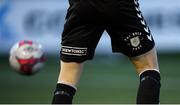 19 September 2018; The Back Page and Brewtonic branding on the shorts of the Bohemians kit prior to the Irish Daily Mail FAI Cup Quarter-Final match between Derry City and Bohemians at the Brandywell Stadium in Derry. Photo by Stephen McCarthy/Sportsfile