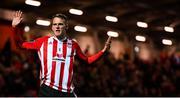 19 September 2018; Dean Shiels of Derry City during the Irish Daily Mail FAI Cup Quarter-Final match between Derry City and Bohemians at the Brandywell Stadium in Derry. Photo by Stephen McCarthy/Sportsfile