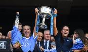16 September 2018; Amy Connolly of Dublin lifts the Brendan Martin cup following the TG4 All-Ireland Ladies Football Senior Championship Final match between Cork and Dublin at Croke Park, Dublin. Photo by David Fitzgerald/Sportsfile