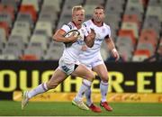 21 September 2018; David Shanahan of Ulster on his way to scoring his side's first try during the Guinness PRO14 Round 4 match between Toyota Cheetahs and Ulster at Toyota Stadium in Bloemfontein, South Africa. Photo by John Pretorius/Sportsfile