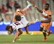 21 September 2018; Angus Kernohan of Ulster is tackled by Benhard Janse van Rensburg of Toyota Cheetahs during the Guinness PRO14 Round 4 match between Toyota Cheetahs and Ulster at Toyota Stadium in Bloemfontein, South Africa. Photo by Johan Pretorius/Sportsfile