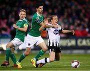 21 September 2018; John Mountney of Dundalk in action against Shane Griffin of Cork City during the SSE Airtricity League Premier Division match between Cork City and Dundalk at Turners Cross in Cork. Photo by Stephen McCarthy/Sportsfile
