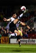21 September 2018; Patrick Hoban of Dundalk has a shot on goal during the SSE Airtricity League Premier Division match between Cork City and Dundalk at Turners Cross in Cork. Photo by Stephen McCarthy/Sportsfile