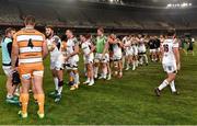 21 September 2018; Players from both teams shake hands following the Guinness PRO14 Round 4 match between Toyota Cheetahs and Ulster at Toyota Stadium in Bloemfontein, South Africa. Photo by Johan Pretorius/Sportsfile