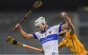 21 September 2018; Seán McCaw of St Vincent's in action against Seán Currie of Na Fianna during the Dublin County Senior Club Hurling Championship Quarter-Final match between St Vincent's and Na Fianna at Parnell Park, Dublin. Photo by Piaras Ó Mídheach/Sportsfile