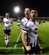 21 September 2018; Patrick Hoban, right, and Chris Shields of Dundalk celebrate following the SSE Airtricity League Premier Division match between Cork City and Dundalk at Turners Cross in Cork. Photo by Stephen McCarthy/Sportsfile