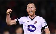 21 September 2018; Chris Shields of Dundalk celebrates following the SSE Airtricity League Premier Division match between Cork City and Dundalk at Turners Cross in Cork. Photo by Stephen McCarthy/Sportsfile