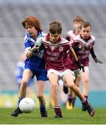 22 September 2018; Rian Molloney of Coolaney/Mullinabreena, Co Sligo, in action against Niall McNamara of Annaghdown, Co Galway, during the Littlewoods Ireland Connacht Provincial Days Go Games in Croke Park. This year over 6,000 boys and girls aged between six and eleven represented their clubs in a series of mini blitzes and – just like their heroes – got to play in Croke Park. For exclusive content and behind the scenes action follow Littlewoods Ireland on Facebook, Instagram, Twitter and https://blog.littlewoodsireland.ie/ Photo by Eóin Noonan/Sportsfile